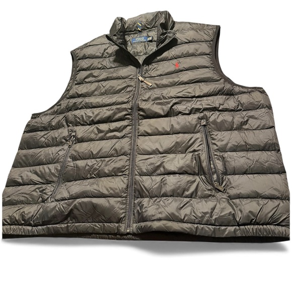 Polo Ralph Lauren Men’s Quilted Down Vest – Black – Size 3XB (Big & Tall) - Picture 3 of 17